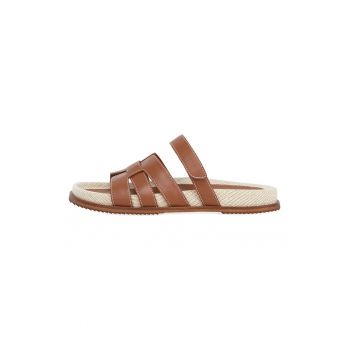 Papuci de piele cu velcro