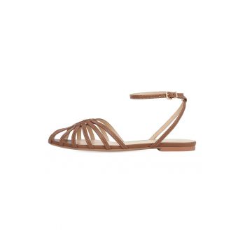Sandale de piele cu barete multiple