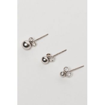 Set de cercei de argint veritabil 925 - 3 piese