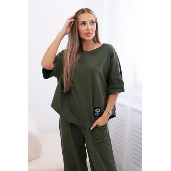 Set de tricou de bumbac si pantaloni -