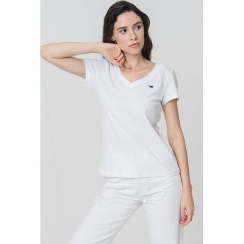 Tricou cu decolteu in V Beverly