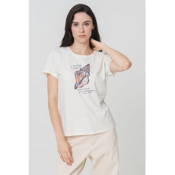 Tricou cu design grafic Alma