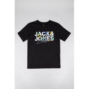Tricou de bumbac cu imprimeu logo