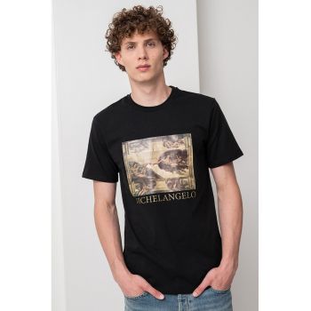 Tricou din bumbac cu imprimeu Ita