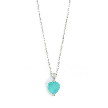 Colier din argint 925 decorat cu paraiba