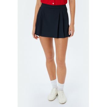 Fusta-pantalon scurta cu talie inalta