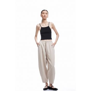 Pantaloni crop relaxed fit
