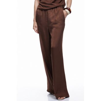 Pantaloni de satin cu croiala ampla