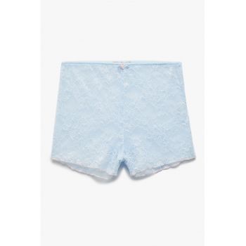 Pantaloni scurti de pijama din dantela cu model floral