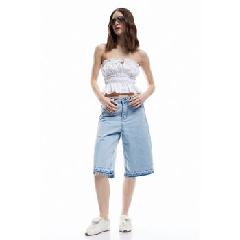 Pantaloni scurti din denim cu talie medie