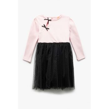 Rochie combi cu terminatie din tul