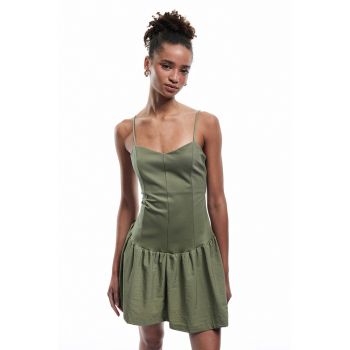 Rochie evazata cu model uni