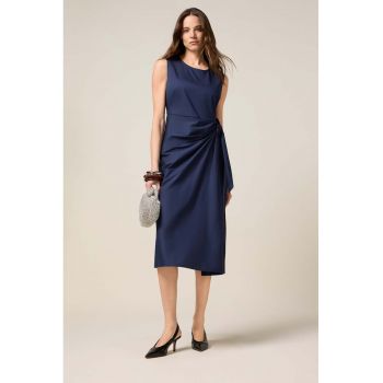 Rochie midi cu decolteu rotund