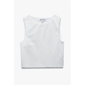 Top crop din amestec de bumbac