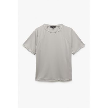 Tricou cu decolteu rotund