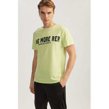 Tricou cu imprimeu contrastant