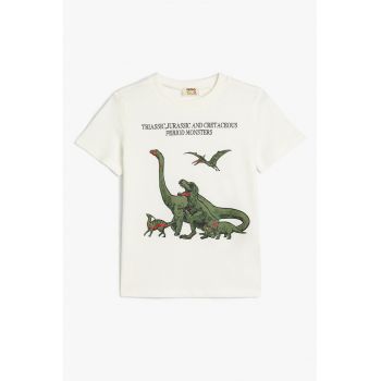 Tricou cu imprimeu cu dinozauri