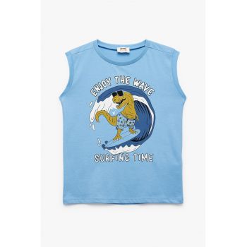 Tricou cu imprimeu - fara maneci