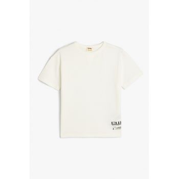 Tricou de bumbac cu text