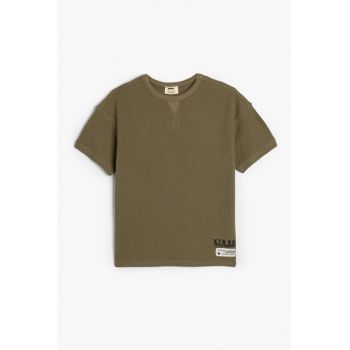 Tricou de bumbac cu text