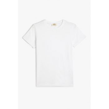 Tricou uni de bumbac