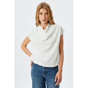 Bluza cu decolteu drapat
