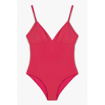 Costum de baie intreg cu decolteu in V
