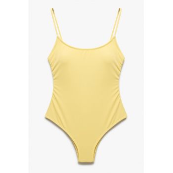 Costum de baie intreg cu model uni