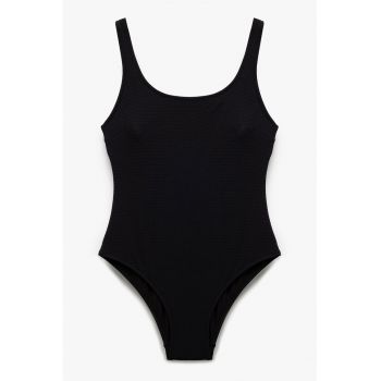 Costum de baie intreg cu model uni