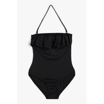 Costum de baie intreg cu volane