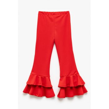 Pantaloni evazati cu volane
