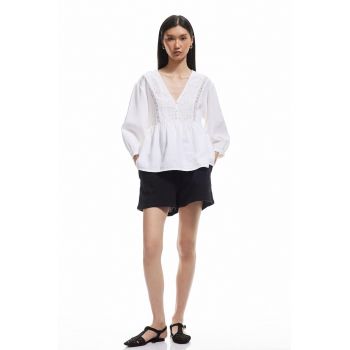 Pantaloni scurti de bumbac cu talie elastica