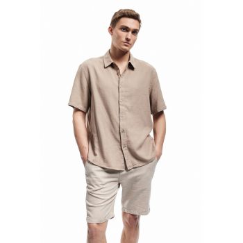 Pantaloni scurti uni de in si bumbac