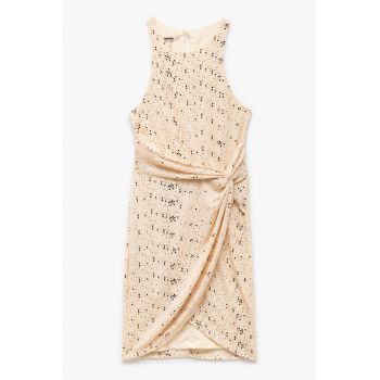 Rochie cu model si nod lateral