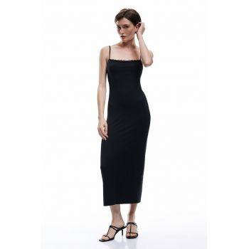 Rochie maxi cu bretele ajustabile