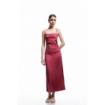 Rochie maxi cu slit lateral