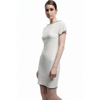 Rochie mini cu terminatii contrastante