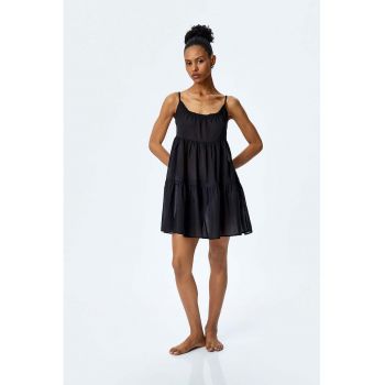 Rochie scurta evazata cu bretele ajustabile