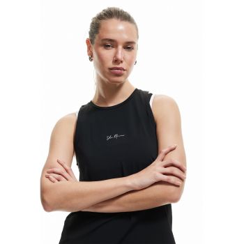 Top lejera cu model text