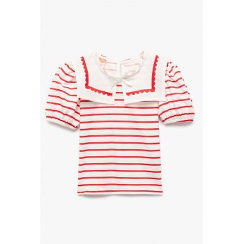 Tricou cu guler Peter Pan
