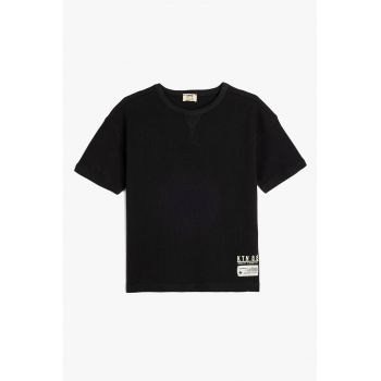 Tricou de bumbac cu text