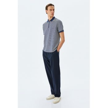 Tricou polo cu fermoar