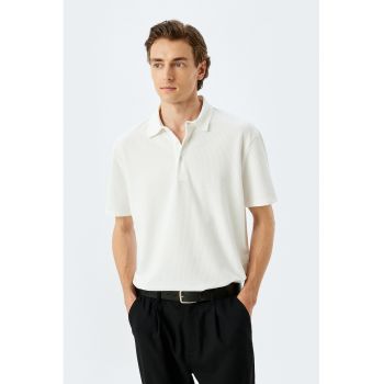 Tricou polo cu model texturat