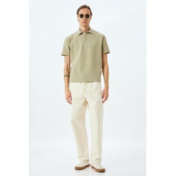 Tricou polo cu model texturat