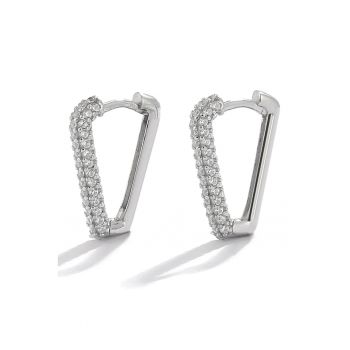 Cercei din argint 925 decorati cu pietre zirconia