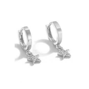 Cercei din argint 925 decorati cu pietre zirconia
