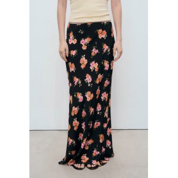 Fusta maxi cu model floral