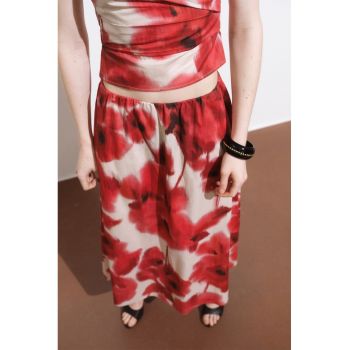Fusta maxi cu model floral