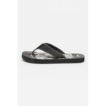 Papuci flip-flop din material textil Elevated