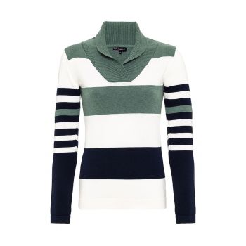 Pulover slim fit cu model in dungi